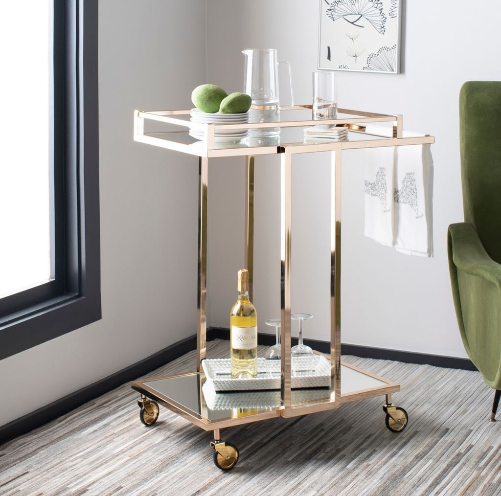 2 Tier Rectangle Bar Cart