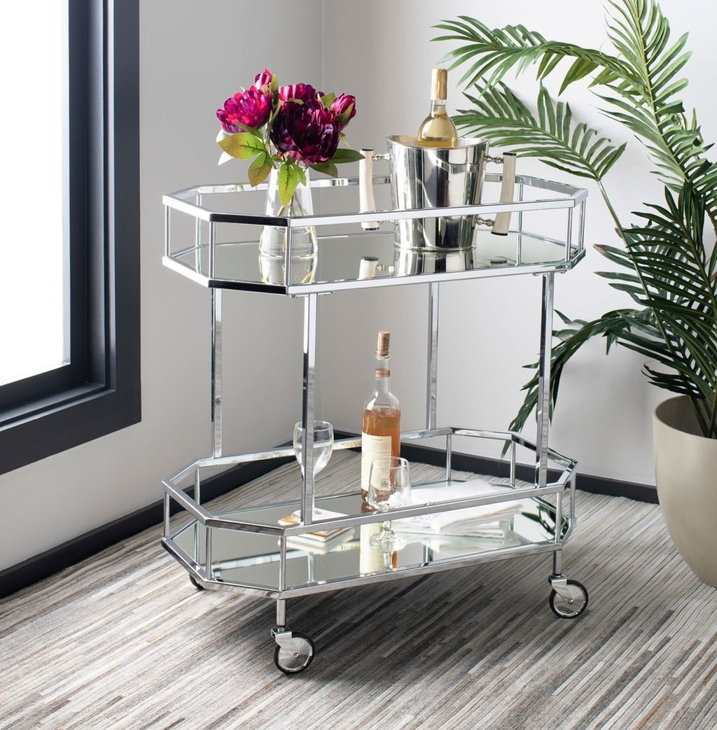 2 Tier Octagon Bar Cart
