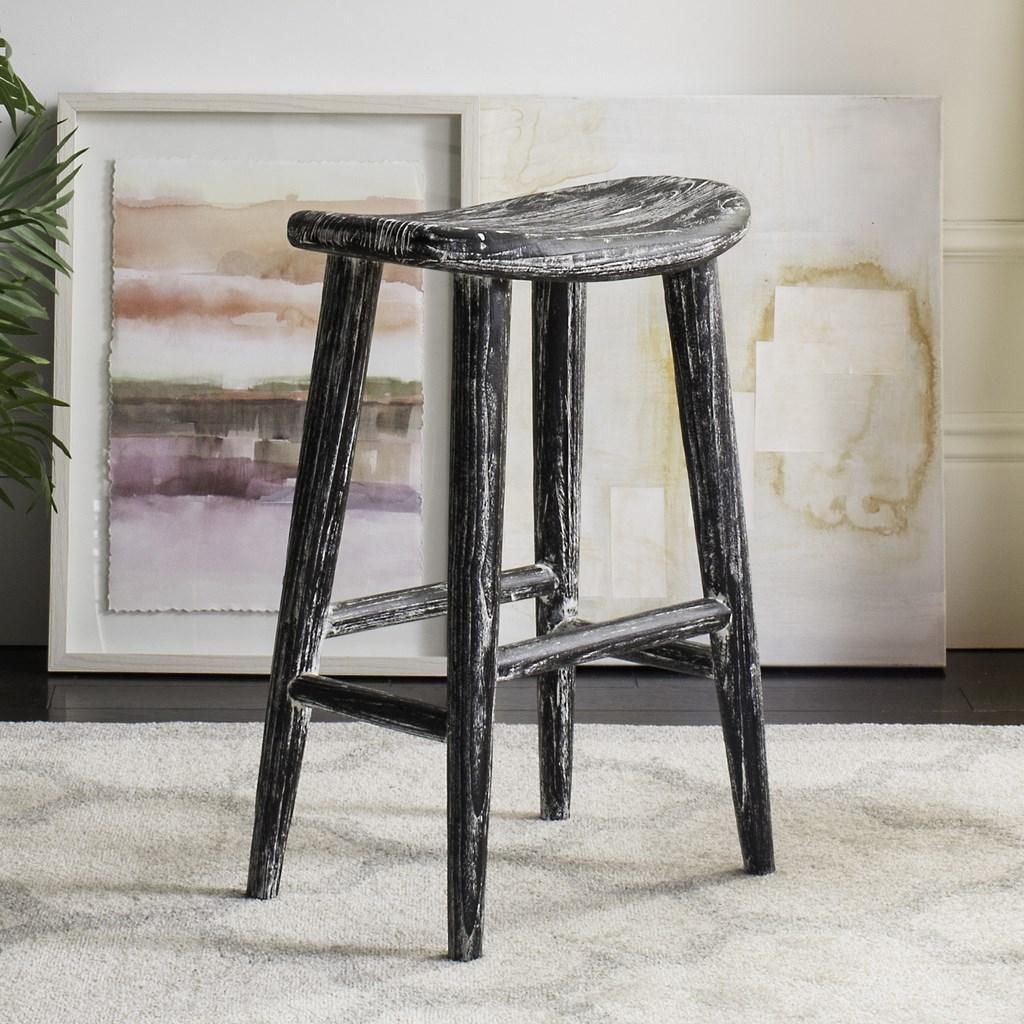 Colton Wood Counter Stool, 17.7" X 24.2"