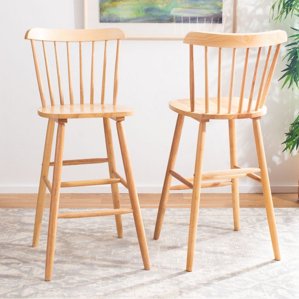 Galena Bar Stool, 19.9" X 38", Natural, Set Of 2