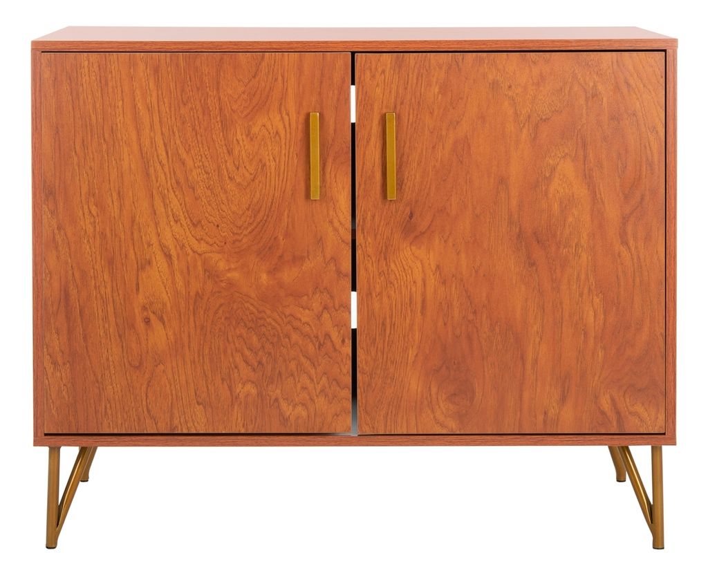Pine 2 Door Modular Tv Unit, 35.43" X 28.74", Natural/Gold
