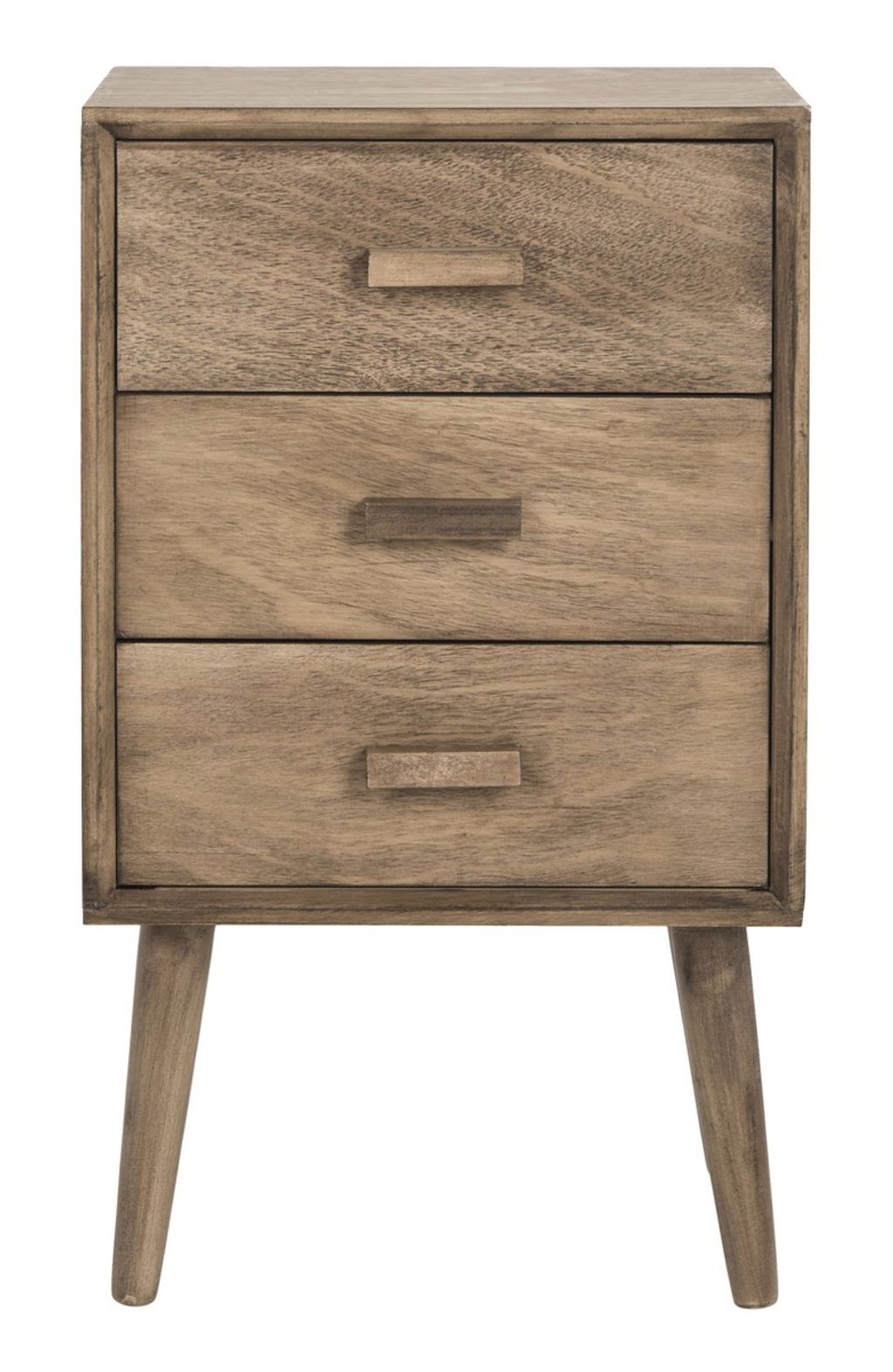 Pomona 3 Drawer Chest, 15.8" X 26.8", Chocolate/Desert Brown