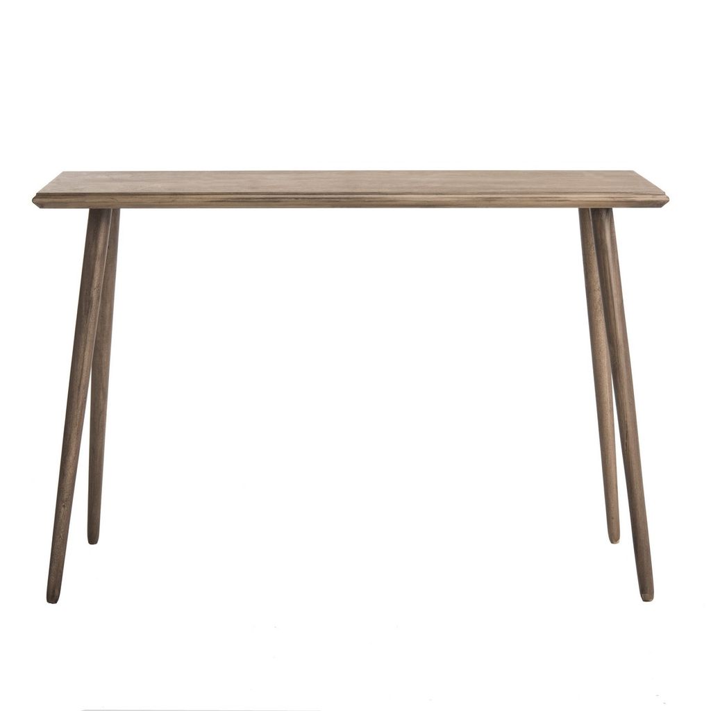 Marshal Console Table, 47.3" X 32", Milk Chocolate