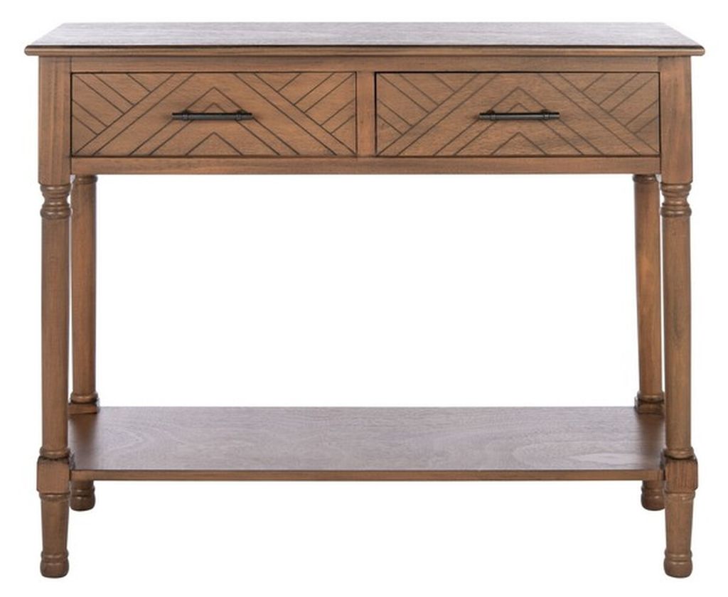 Preview image for Peyton 2 Drawer Console Table, 35.5" X 29.5", Brown