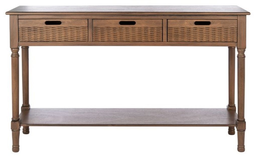 Preview image for Landers 3 Drawer Console, 47.25" X 29.5", Brown