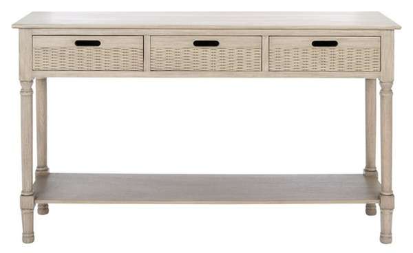 Landers 3 Drawer Console, 47.25" X 29.5", Greige