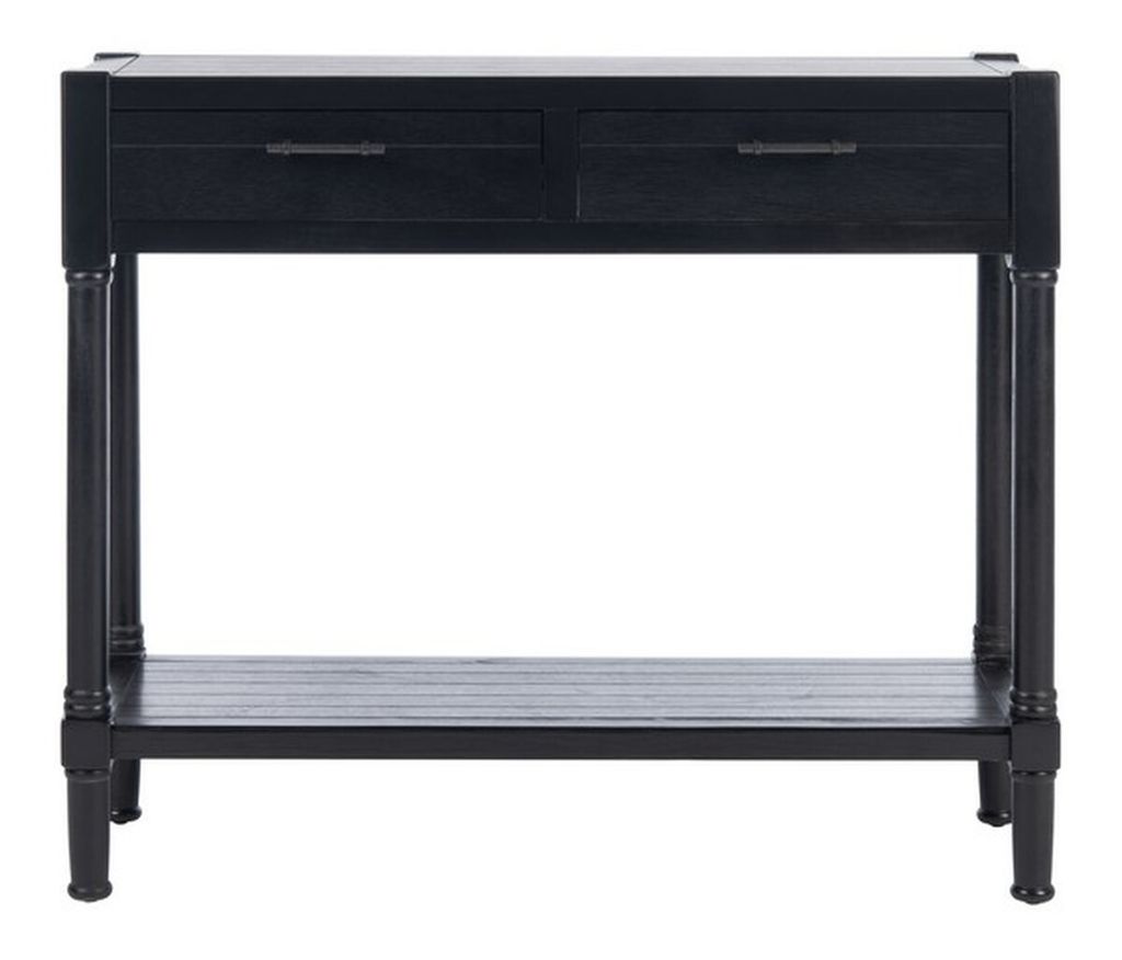 Preview image for Filbert 2 Drawer Console Table, 35.5" X 29.5", Black