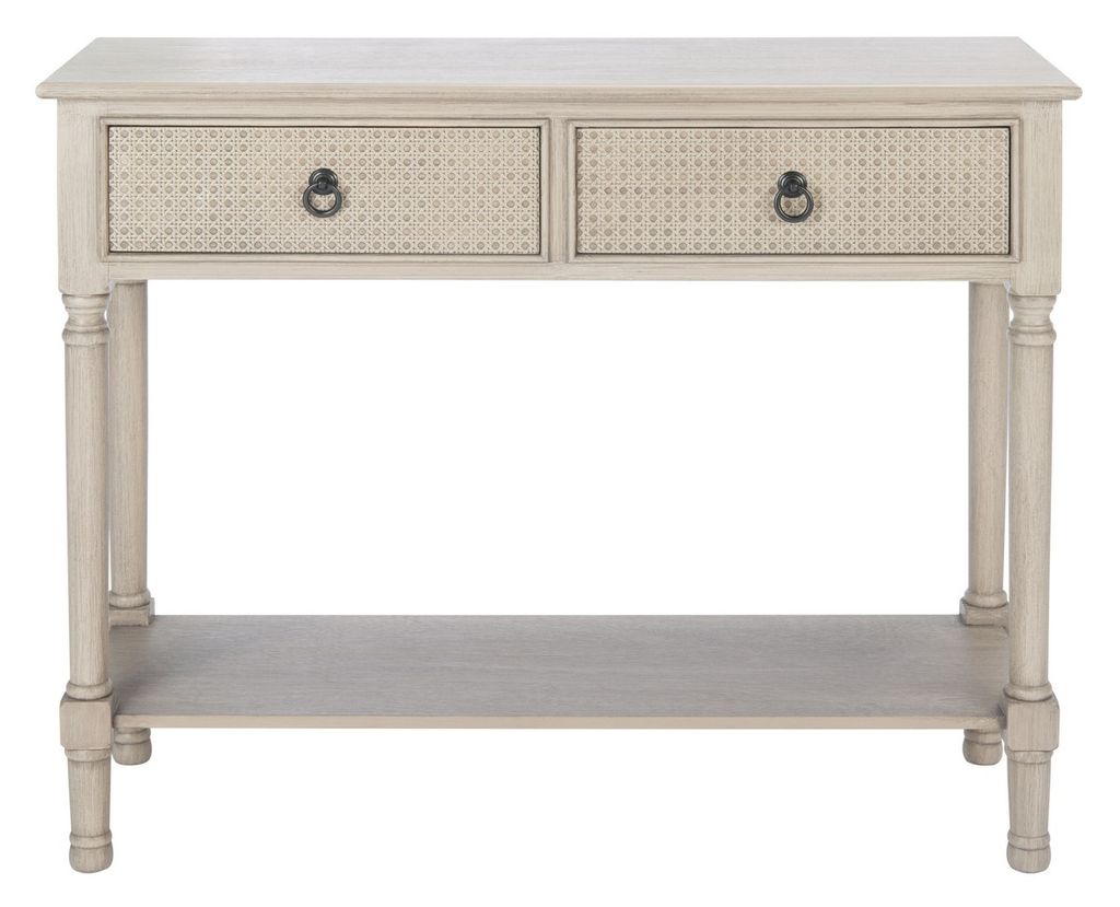 2-Drawer Console Table, Greige