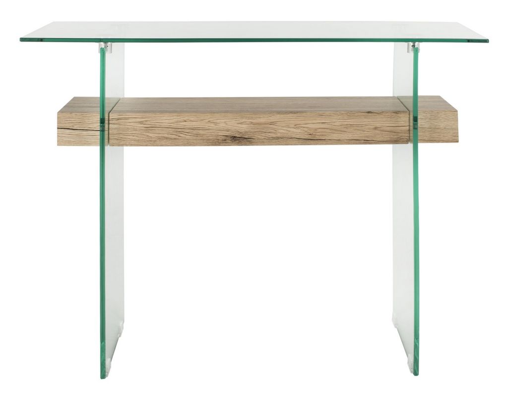 Safavieh Kayley Rectangular Modern Glass Console Table