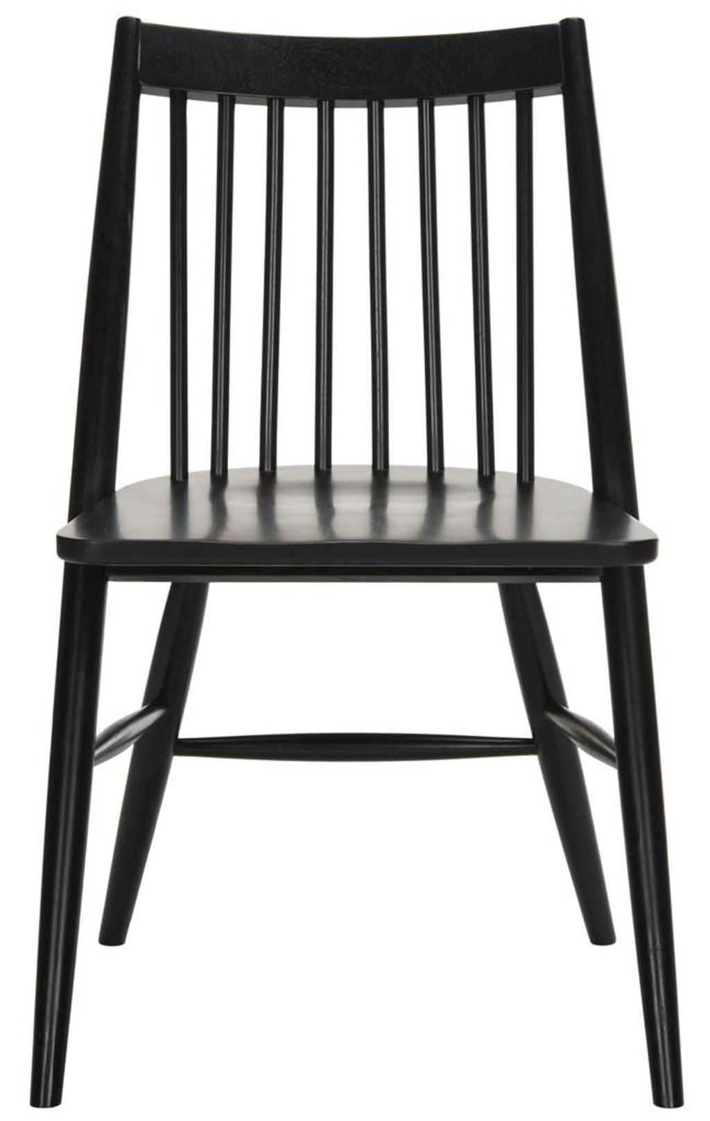 Preview image for Wren 19"H Spindle Dining Chair, 21" X 33.7", Black, Set Of 2