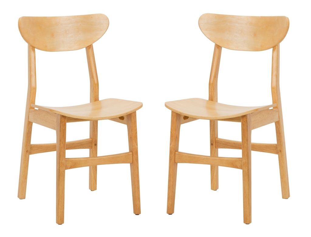 Preview image for Lucca Retro Dining Chair, 17.32" X 33.07", Natural, Set Of 2