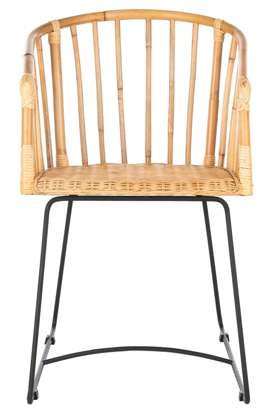 Preview image for Siena Rattan Barrel Dining Chair, 21.65" X 31.89"