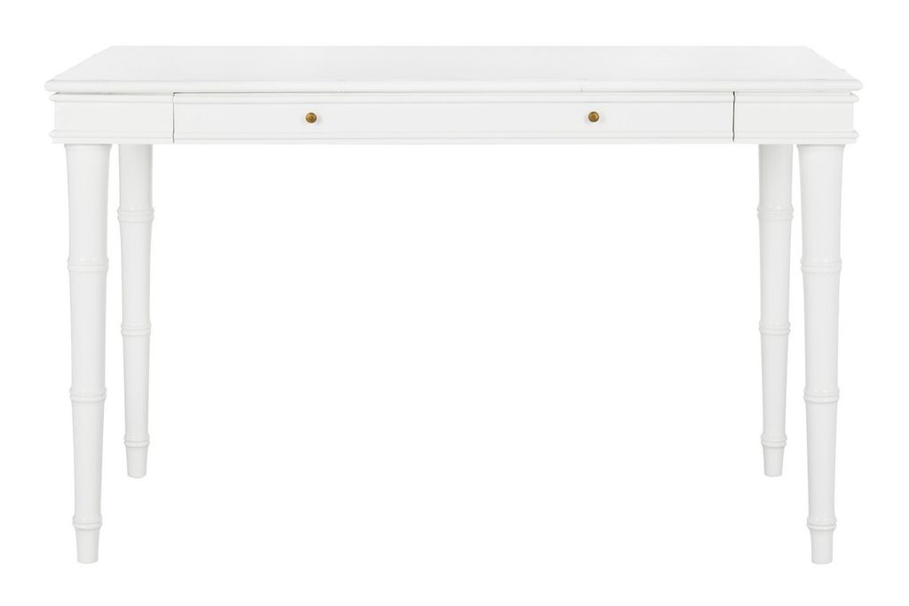Preview image for Noely Modern Coastal Writing Desk, 23.6" X 29.5", White