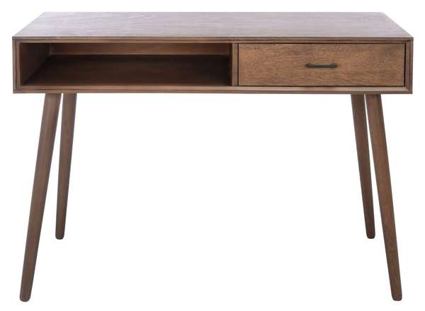 Remy 1 Drawer Writing Desk, 42" X 29.5", Brown