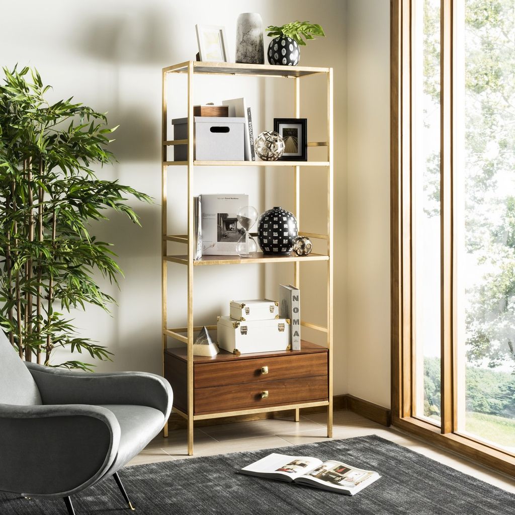 Mateo 4 Tier 1 Drawer Etagere, 30" X 72"