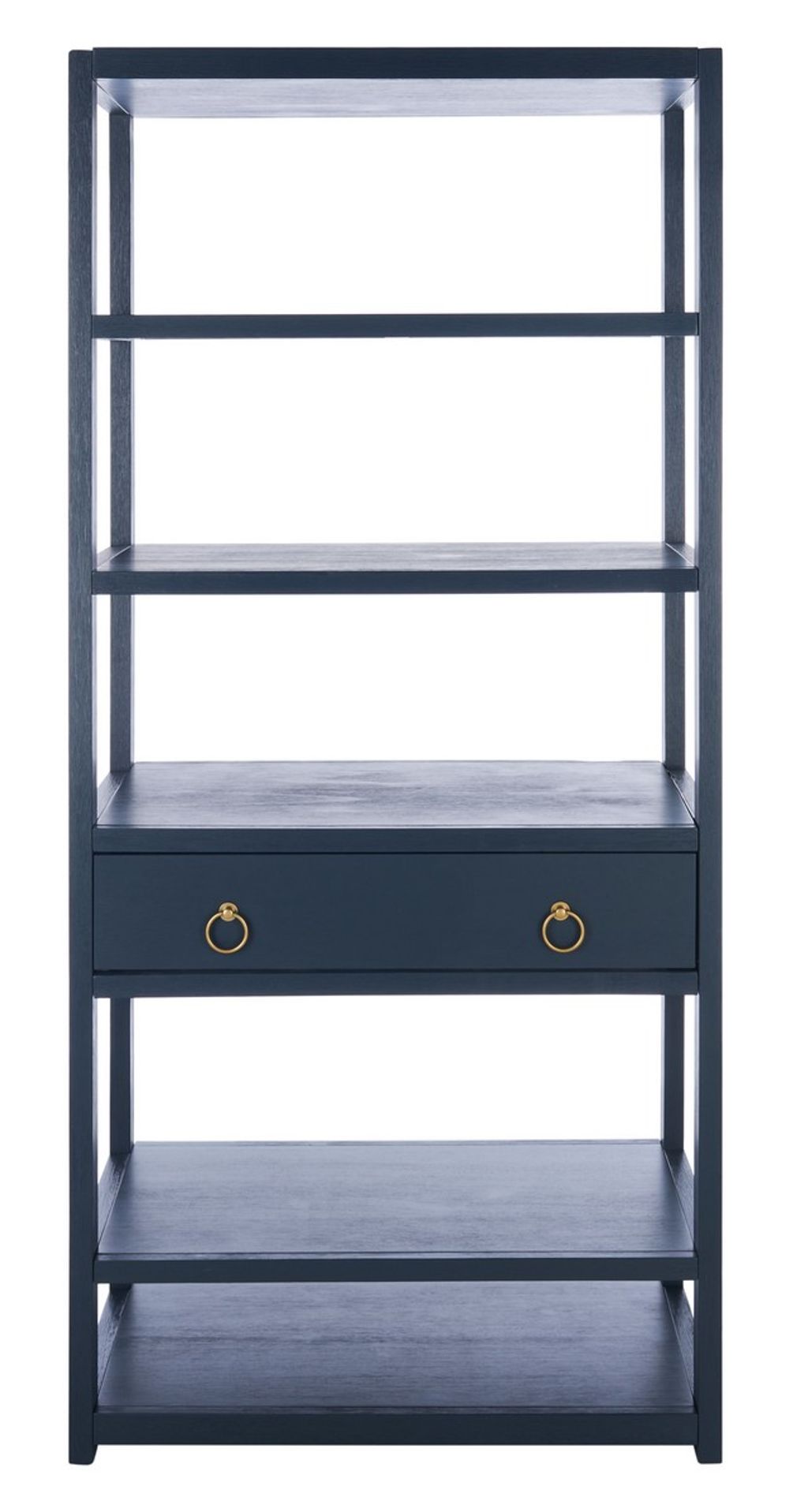 Johni 1 Drawer 5 Shelf Etagere, 32" X 70", Navy