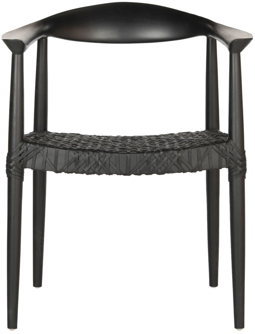 Bandelier Arm Chair, 24.8" X 30.7", Black/Black