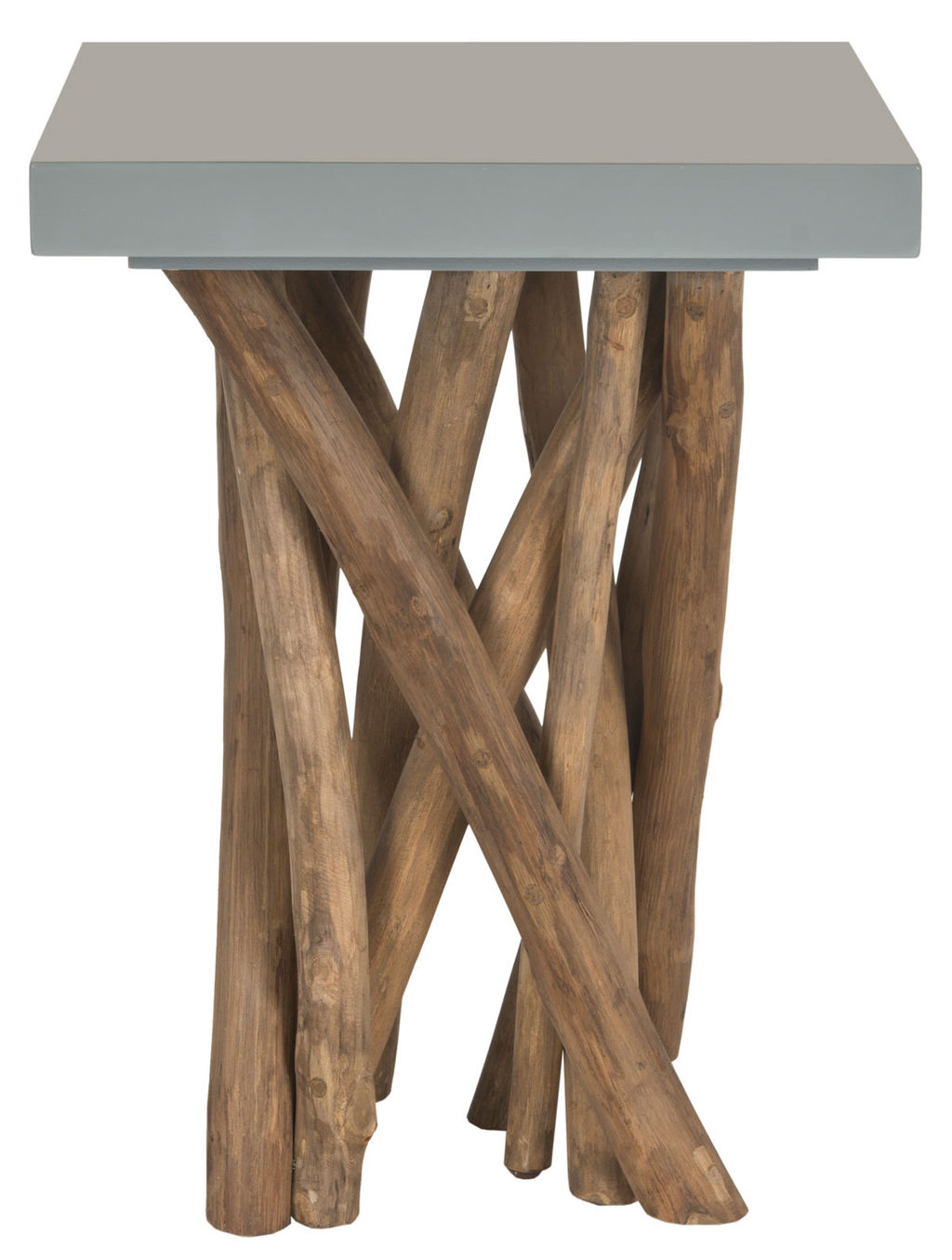 Hartwick Branched Side Table, 15" X 20", Grey