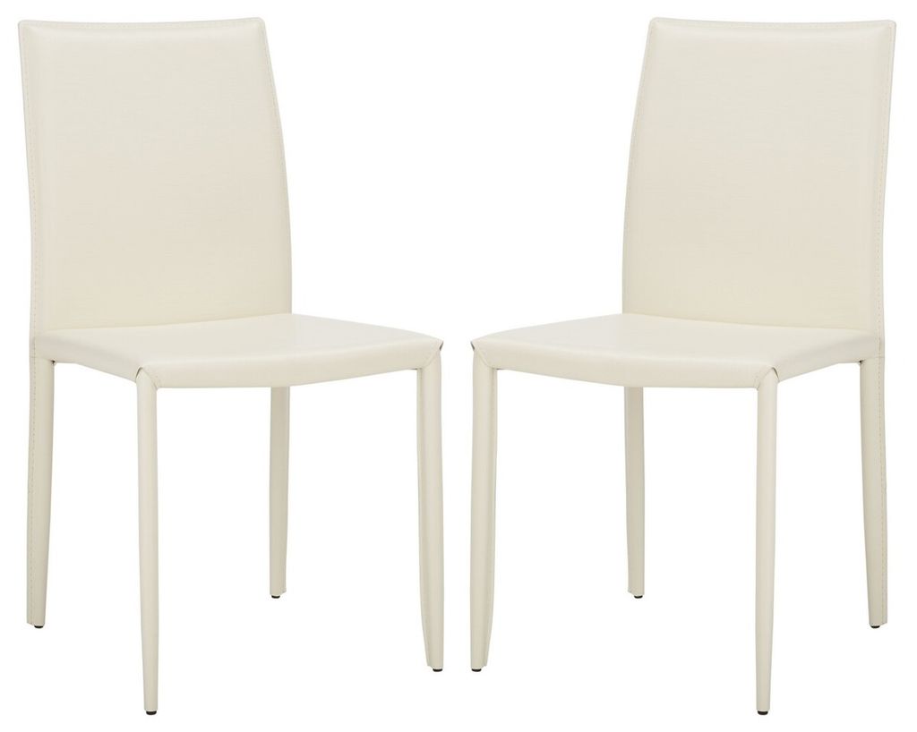 Preview image for Karna 19''H Dining Chair, 18.9" X 35.8", White Crocodile, Set Of 2