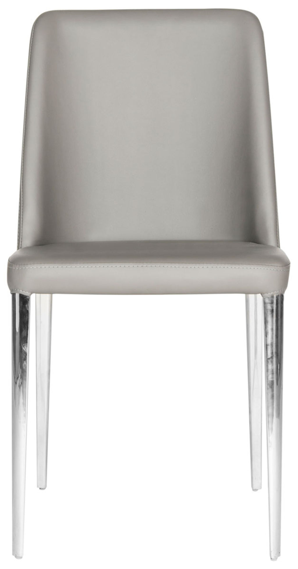 Preview image for Baltic 18''H Leather Side Chair, 22.5" X 34.8", Grey, Set Of 2