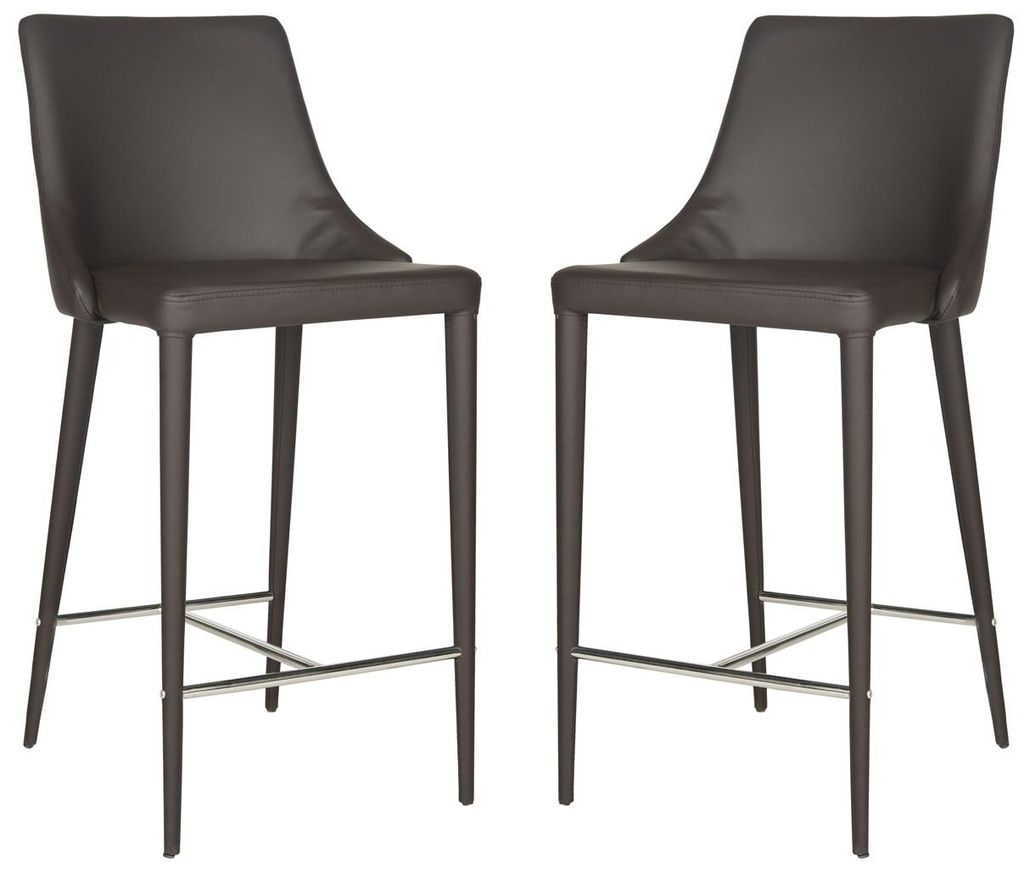 Summerset Counter Stool, 22.9" X 37.4", Brown, Set Of 2