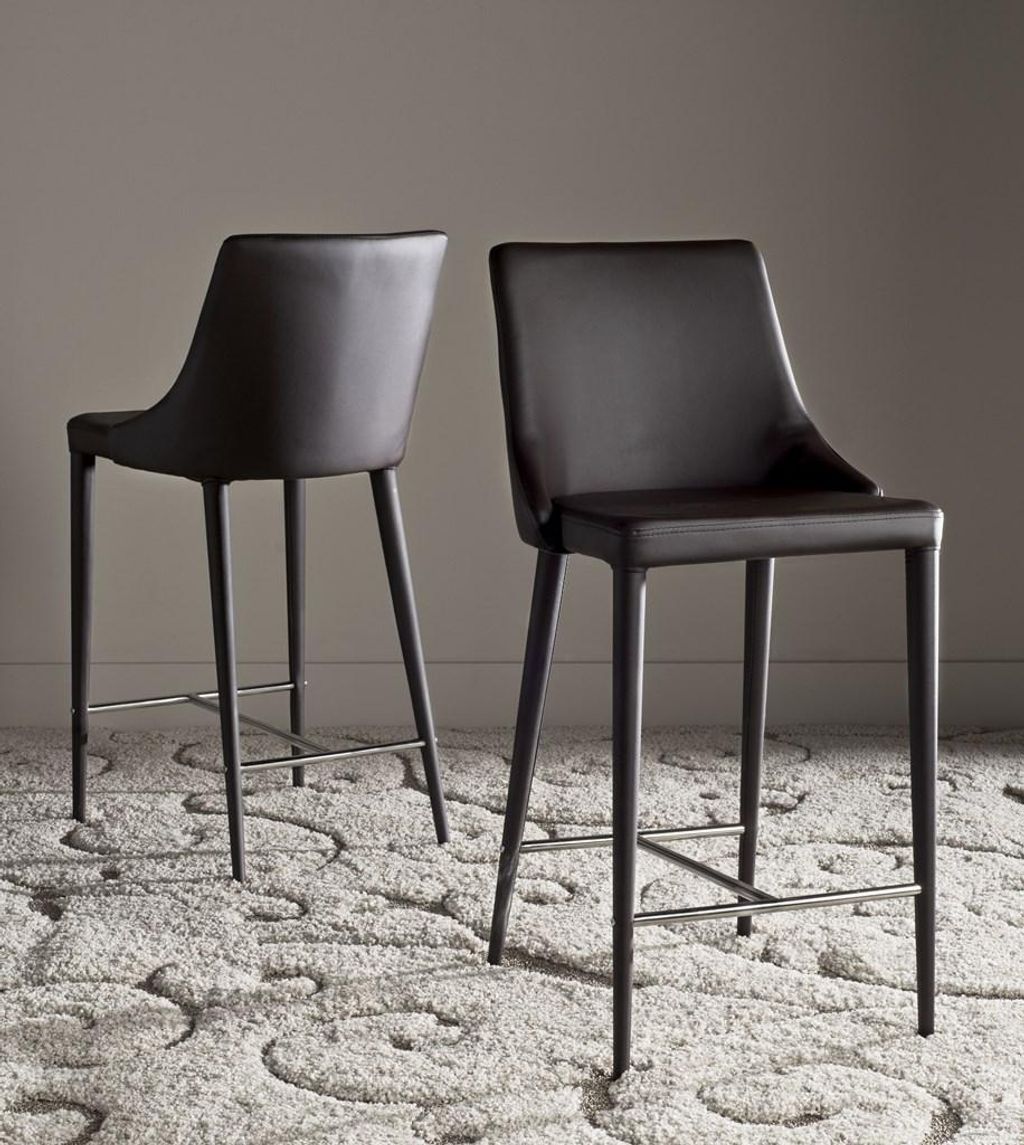 Summerset Counter Stool, 22.9" X 37.4", Brown, Set Of 2