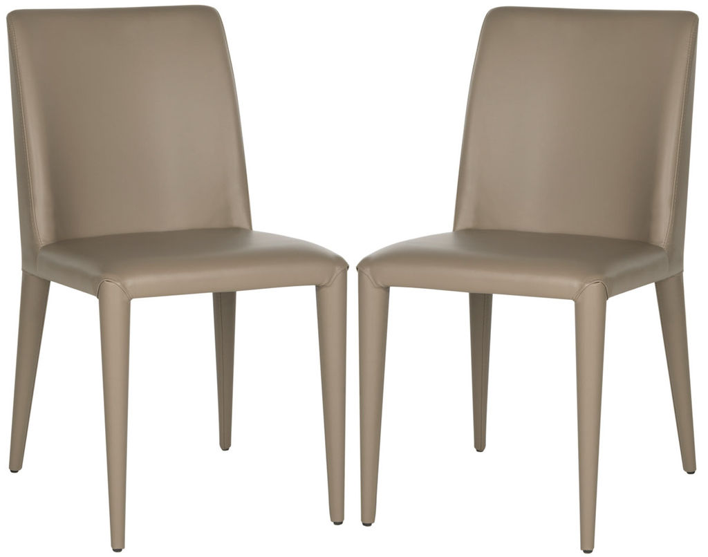 Garretson 18'' Leather Side Chair, 22.5" X 33.5", Taupe, Set Of 2