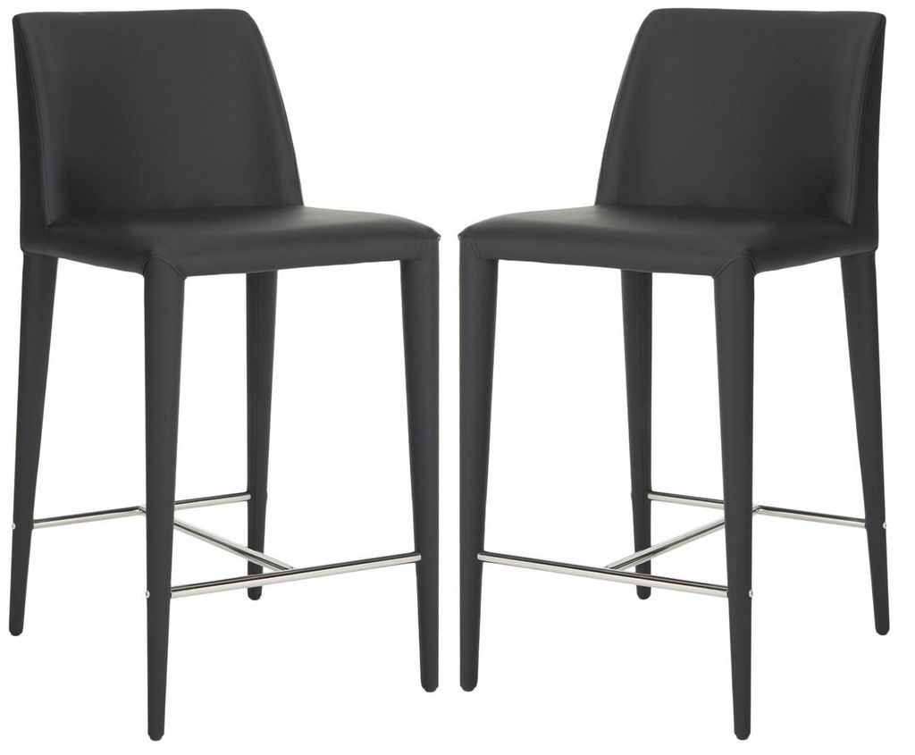 Garretson Counter Stool, 22.6" X 36.2", Black, Set Of 2