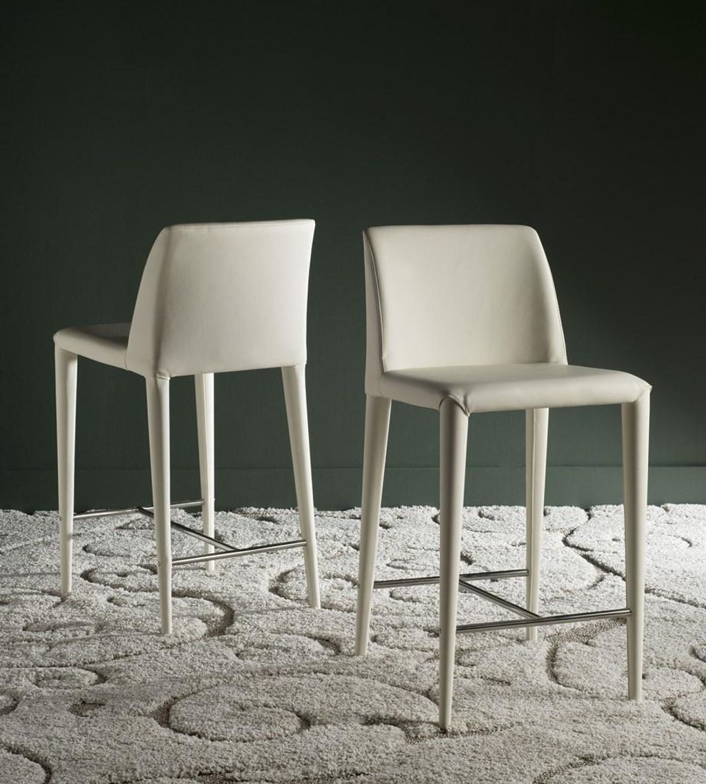 Garretson Counter Stool, 22.6" X 36.2", Butter Cream, Set Of 2