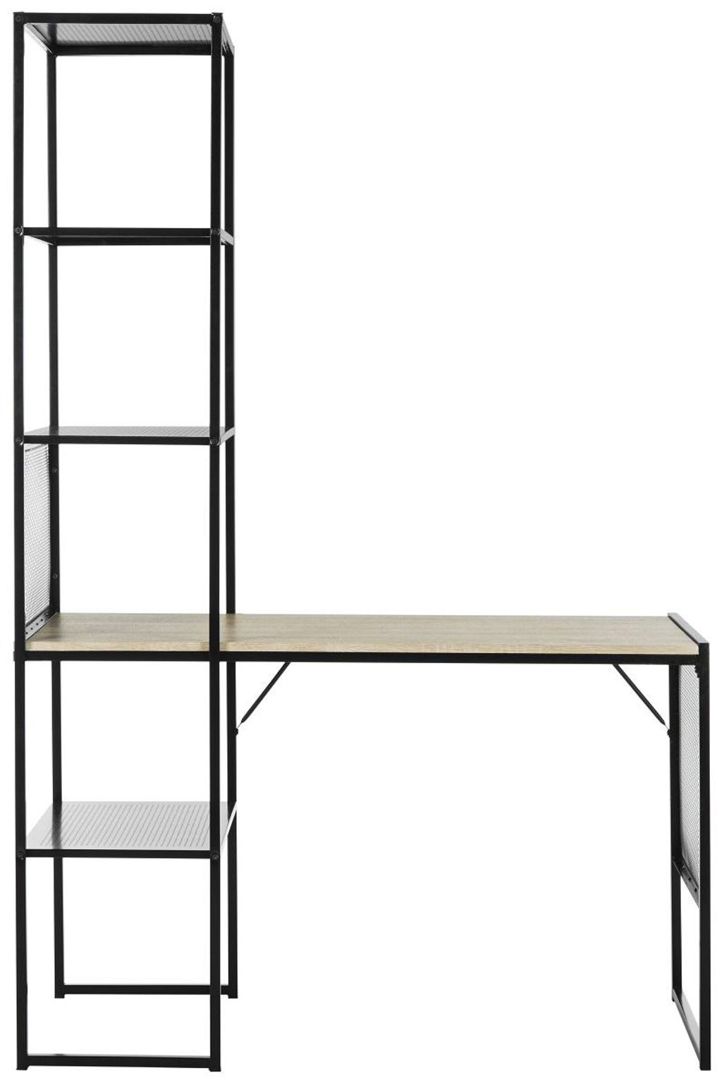 Aba 46''W Corner Writing Desk W/ Storage, 46.7" X 70.9"