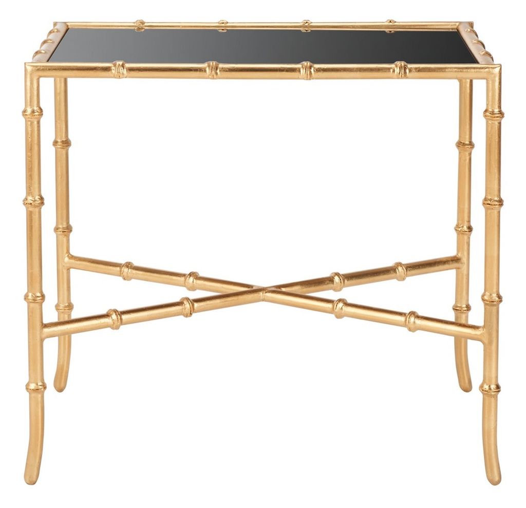 Preview image for Chandler Gold Cross Base Accent Table, 23" X 21.1"