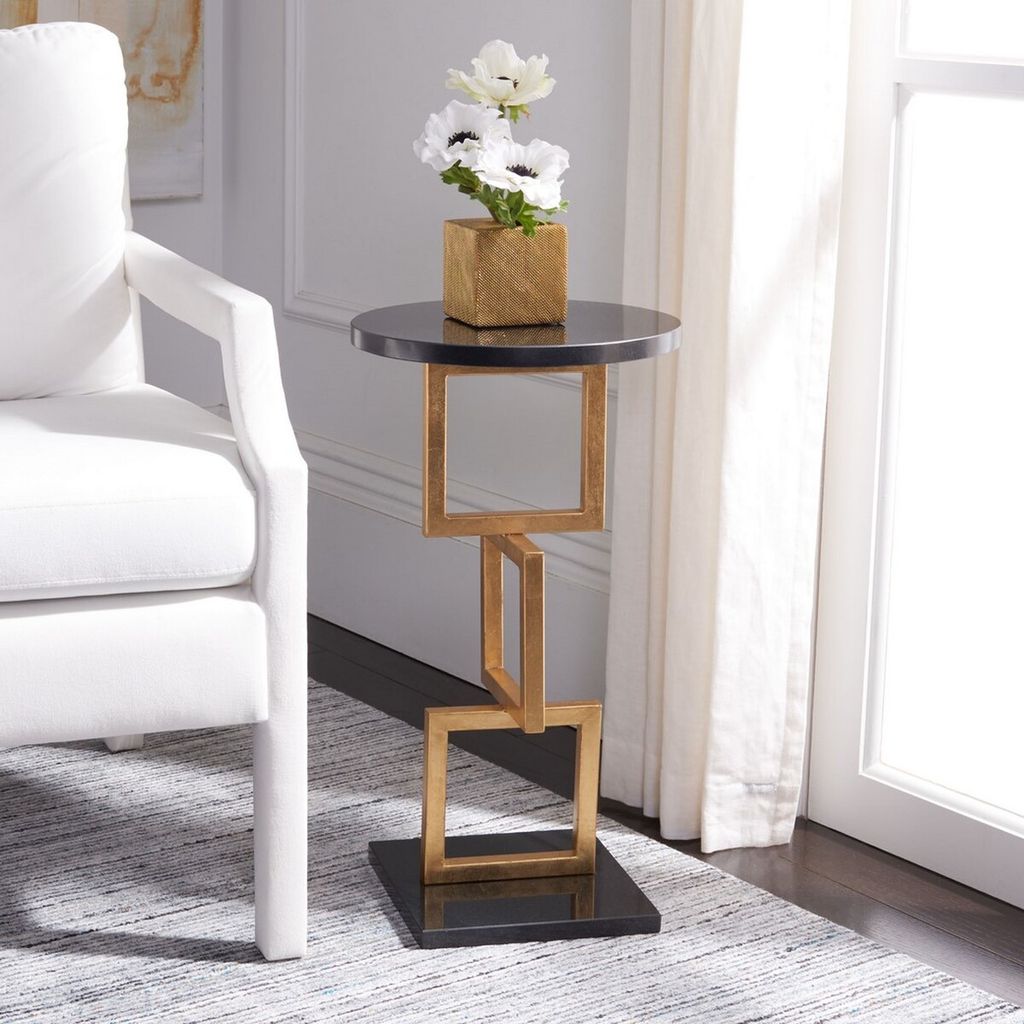Preview image for Cassidy Gold Leaf Accent Table, 12.5" X 23.2"