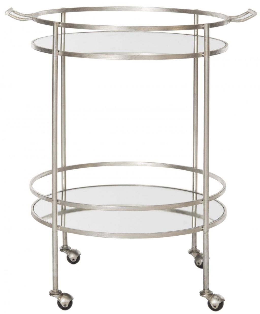 Preview image for Lavinia Bar Cart, 25.5" X 30", Silver/Mirror
