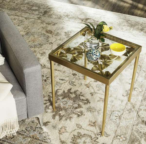 Otto Ginko Leaf Side Table, 18" X 21.5"