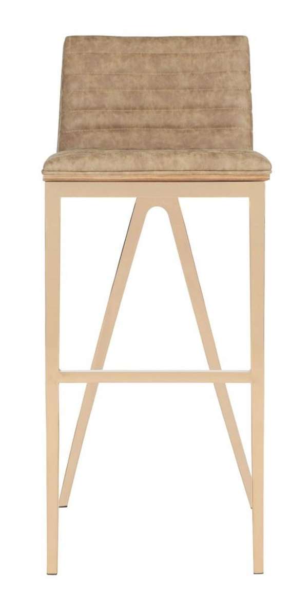 Mckay Bar Stool, 16.5" X 39", Brown/Copper