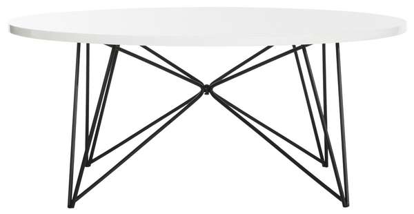 Mid Century Lacquer Coffee Table, 33.5" X 14"