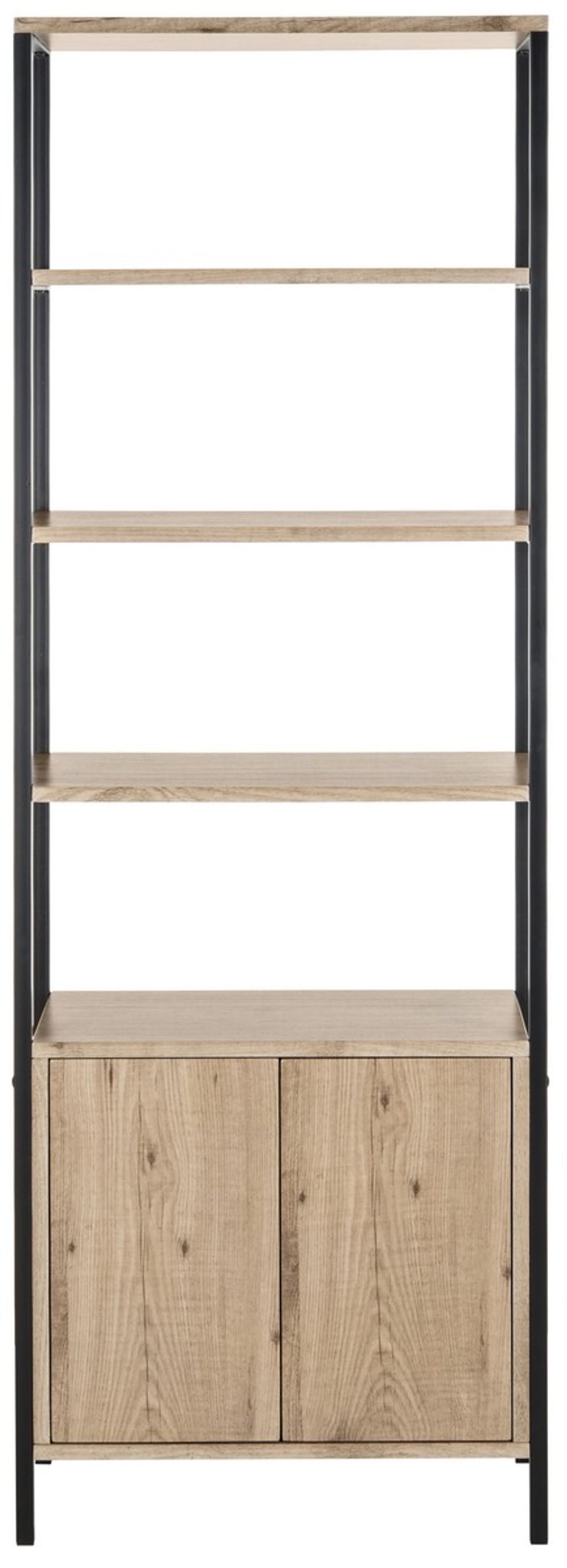Natasha Retro Mid Century Wood Etagere, 23.6" X 70.8"