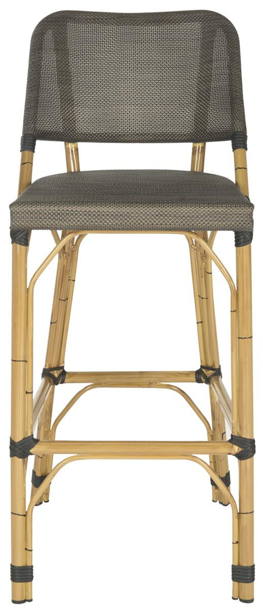 Preview image for Deltana Indoor-Outdoor Stacking Bar Stool, 17" X 41.3", Dark Brown/Light Brown