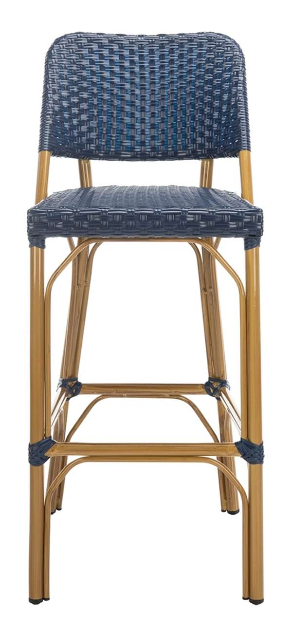 Deltana Bar Stool Navy (Indoor/Outdoor), 17" X 41.3"