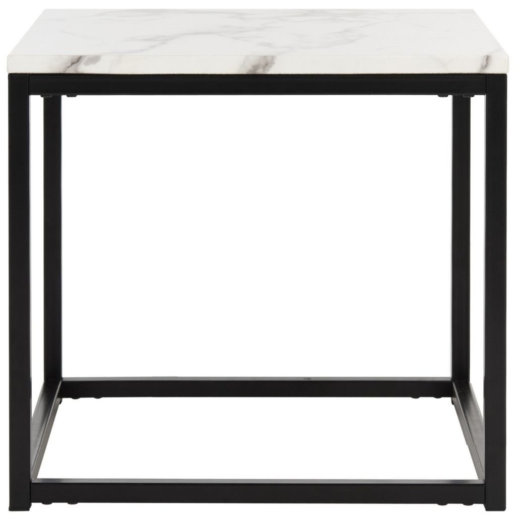 Preview image for Baize End Table, 18.9" X 17.7", White/Grey