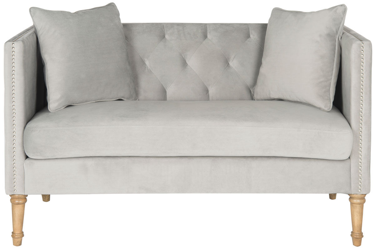 Sarah Tufted Settee With Pillows, 53" X 31.5"