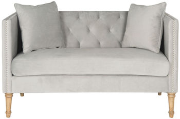 Sarah Tufted Settee With Pillows, 53&quot; X 31.5&quot;