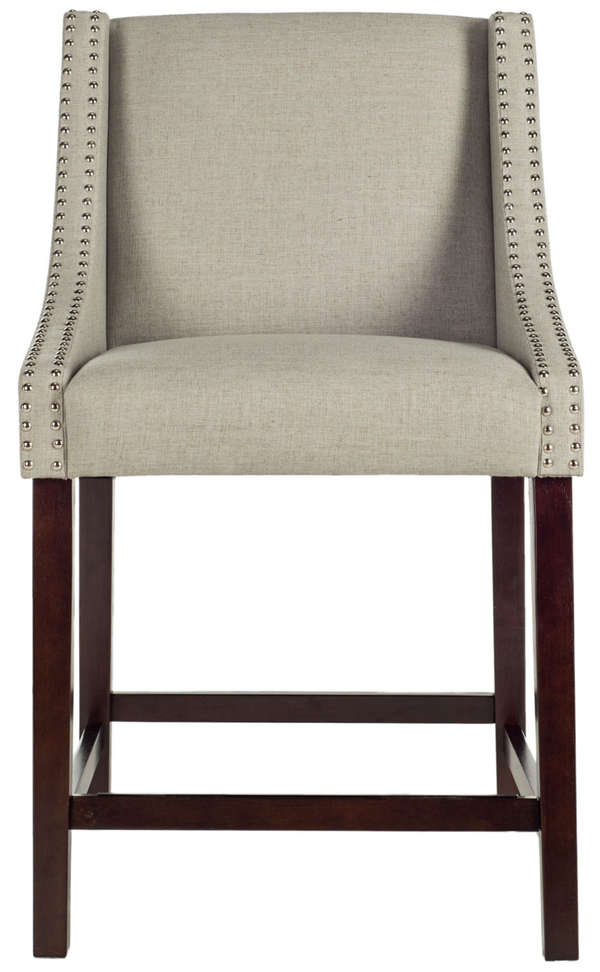 Dylan Counter Stool, 22.5" X 39.5", Light Grey
