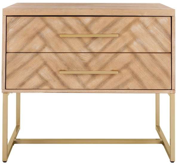 Kelcey Nightstand 29.5" X 27", Rustic Oak