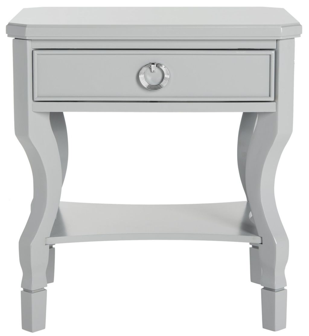 Alaia One Drawer Night Stand, 24" X 26", Grey