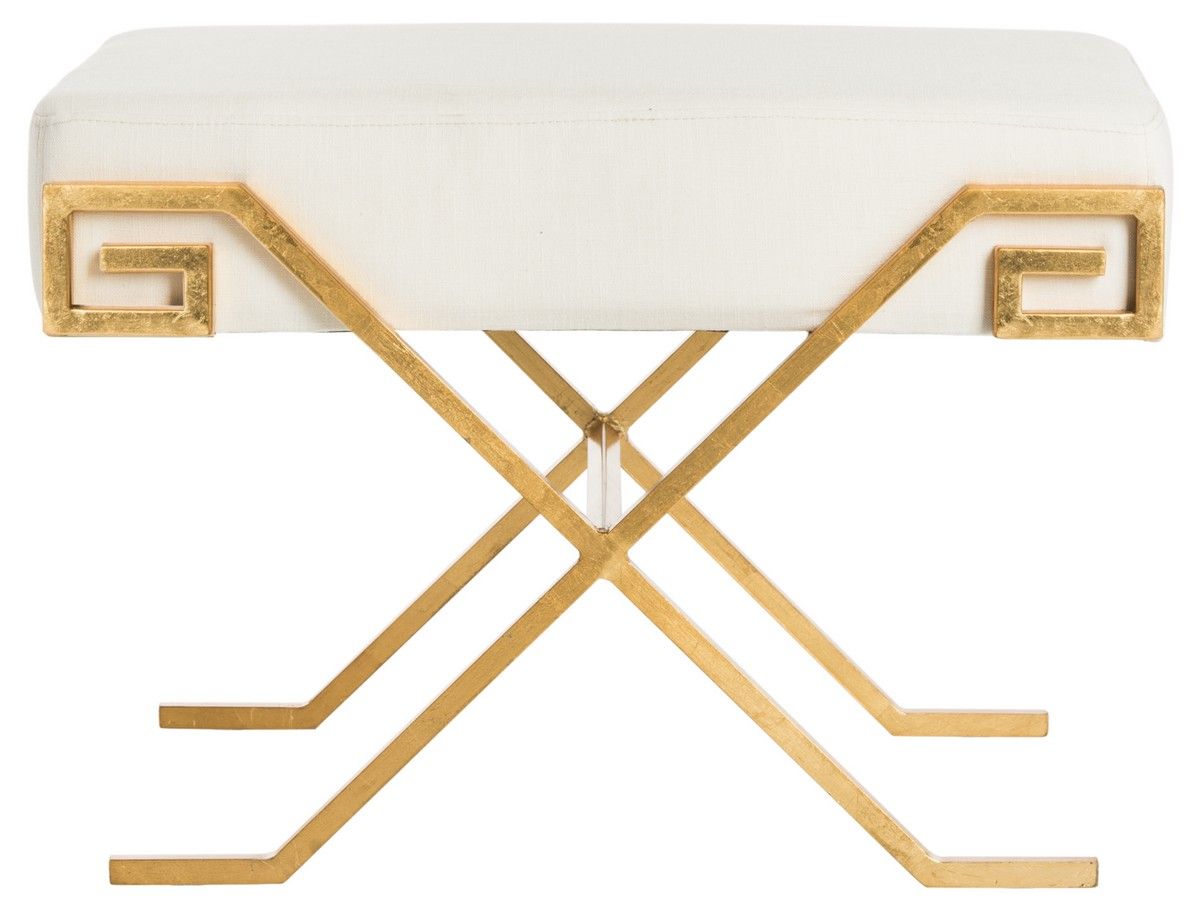 Luna Greek Key Bench, 26.5" X 19"
