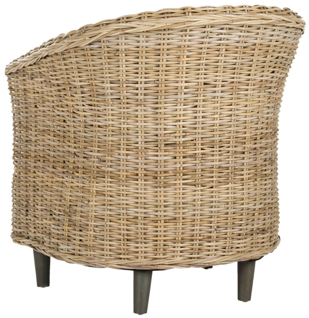 Omni Rattan Barrel Chair, 29.13" X 32.68", Natural