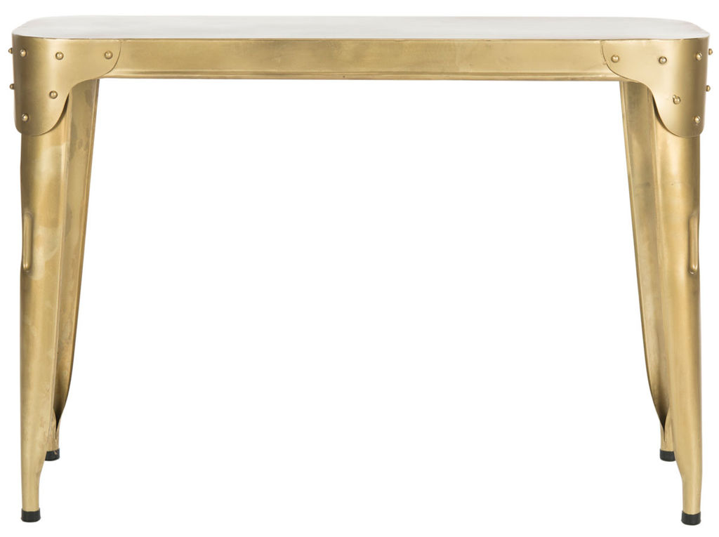 Classic Iron Console Table, Gold