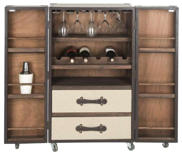 Grayson Bar Cabinet, 23.6" X 42.1", Beige