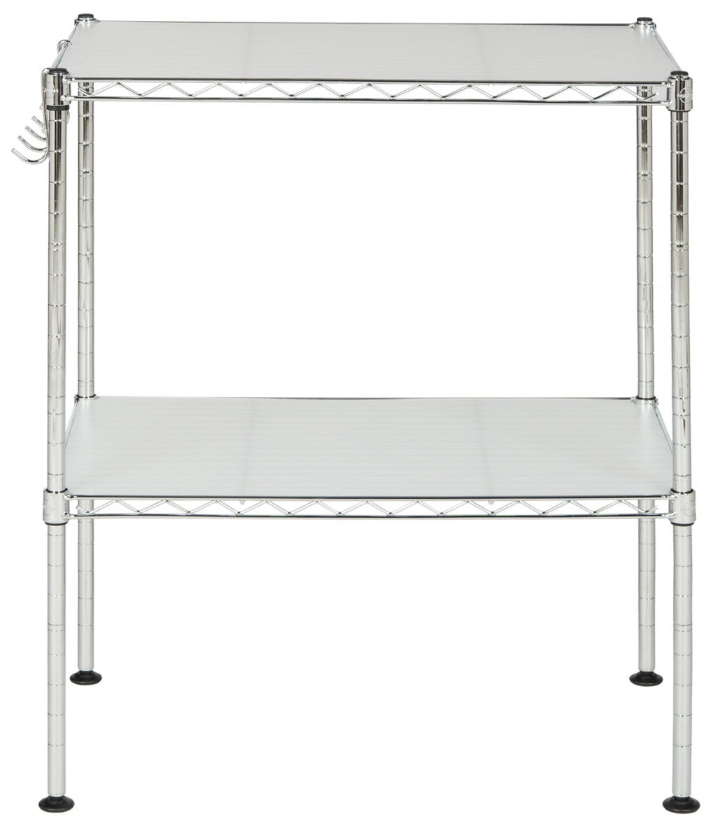 Lucien 2 Tier Chrome Wire Microwave Rack (19.7 In. W X 11.8 In. D X 23.6 In. H), 19.69" X 23.62"